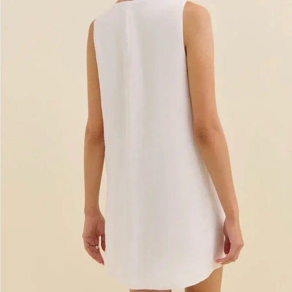 Reformation White Linen Dress - Picture 4 of 6